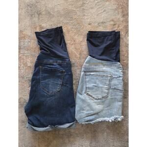 2 pcs maternity shorts size M